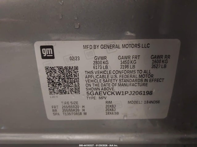 5GAEVCKW1PJ206198 Buick Enclave Avenir Awd