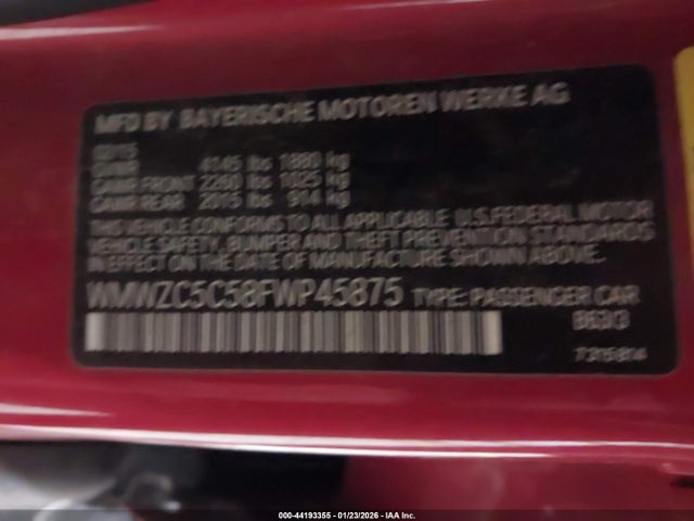 2015 MINI COUNTRYMAN WMWZC5C58FWP45875 Photo 8