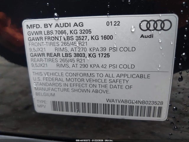 2022 AUDI E-TRON WA1VABGE4NB023528 Photo 8