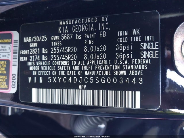 2025 KIA EV6 5XYC4DJC5SG003443 Photo 8