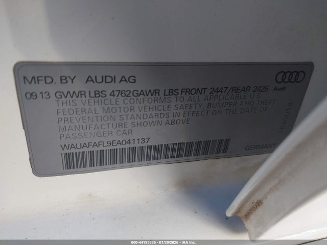 2014 AUDI A4 WAUAFAFL9EA041137 Photo 8