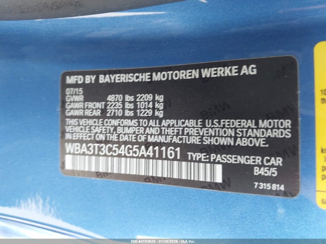 2016 BMW 435I WBA3T3C54G5A41161 Photo 8