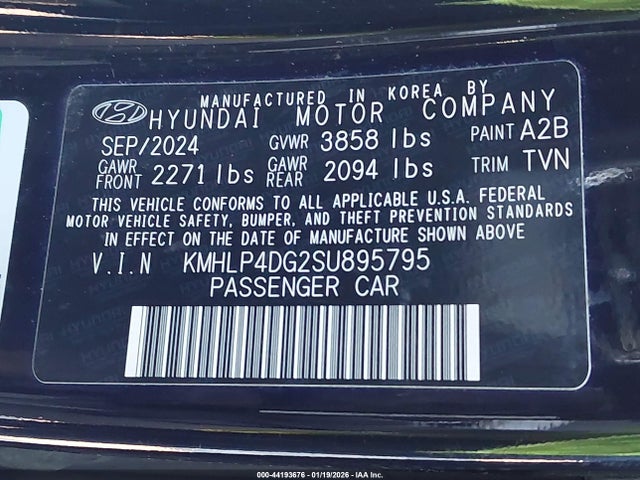 Hyundai Elantra Limited 2025 KMHLP4DG2SU895795 Image 9