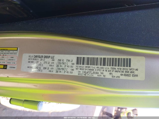 Продажа на аукционе авто 2012 Jeep Wrangler Unlimited Rubicon, vin: 1C4BJWFG7CL281844, номер лота: 44193751
