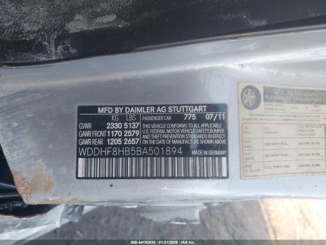 2011 MERCEDES-BENZ E 350 WDDHF8HB5BA501894 Photo 8