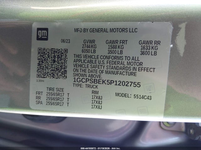 2023 CHEVROLET COLORADO 1GCPSBEK5P1202755 Photo 8