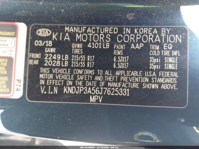 2018 KIA SOUL KNDJP3A56J7625331 Photo 8