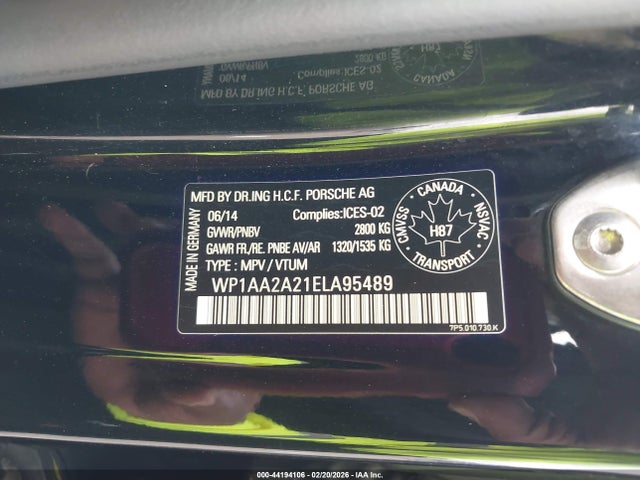 2014 PORSCHE CAYENNE WP1AA2A21ELA95489 Photo 8