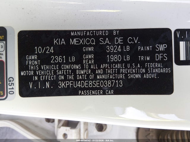 KIA K4 Ex 2025 3KPFU4DE8SE038713 Image 9