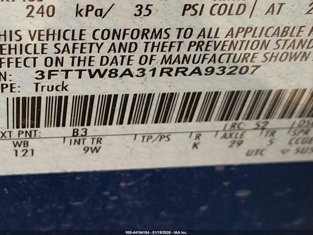 Ford Maverick Xl 2024 3FTTW8A31RRA93207 Image 9