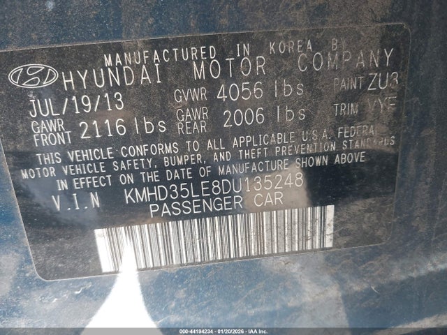 2013 HYUNDAI ELANTRA GT KMHD35LE8DU135248 Photo 8