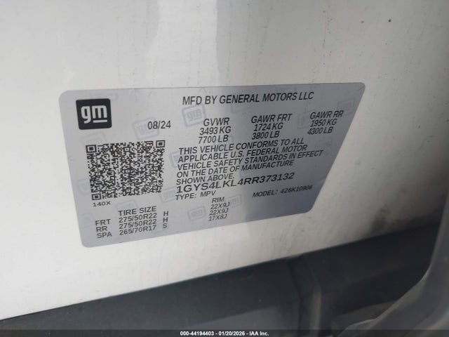 2024 CADILLAC ESCALADE ESV 1GYS4LKL4RR373132 Photo 8