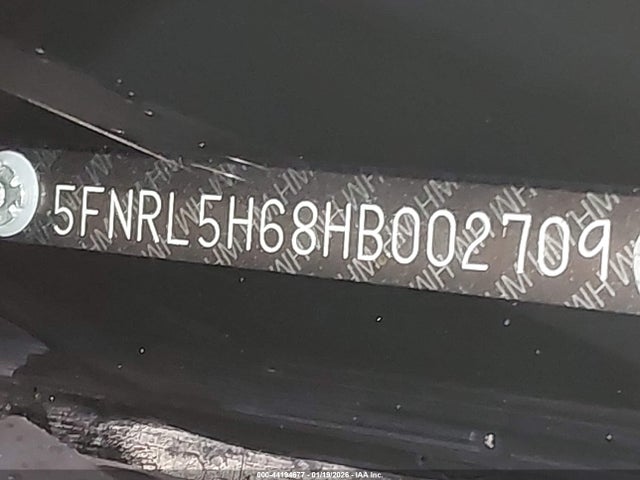 5FNRL5H68HB002709 Honda Odyssey Ex-l