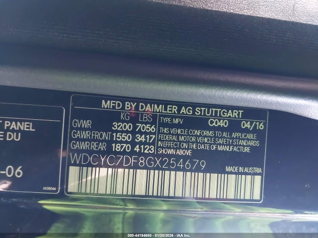 2016 MERCEDES-BENZ AMG G 63 WDCYC7DF8GX254679 Photo 8