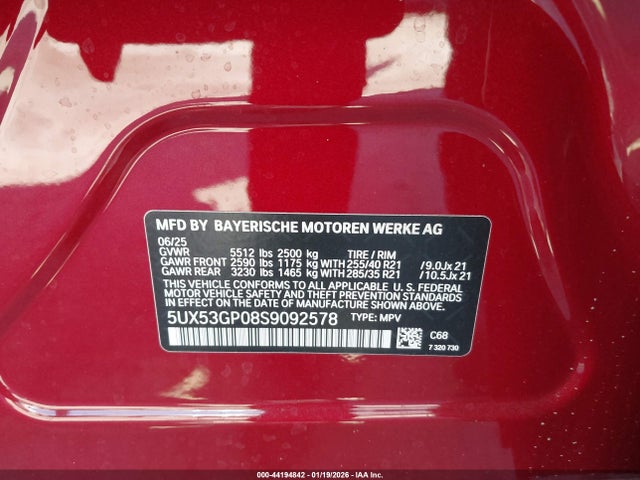 5UX53GP08S9092578 BMW X3 30 Xdrive