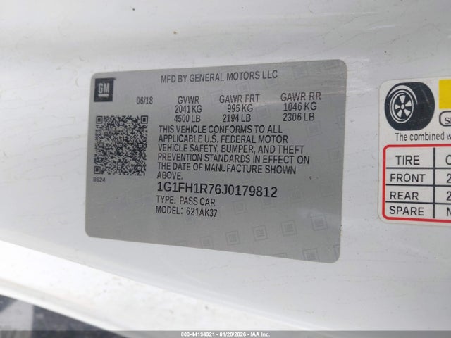 2018 CHEVROLET CAMARO 1G1FH1R76J0179812 Photo 8