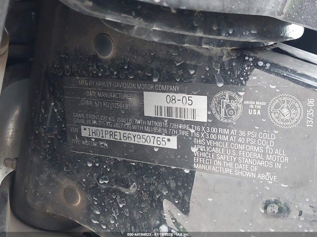 2006 HARLEY-DAVIDSON FLHTCUSE 1HD1PRE166Y950765 Photo 9