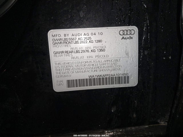 2010 AUDI Q5 WA1WKAFP2AA101450 Photo 8