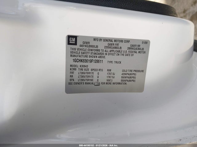 2009 CHEVROLET SILVERADO 3500HD 1GCHK83619F128611 Photo 8