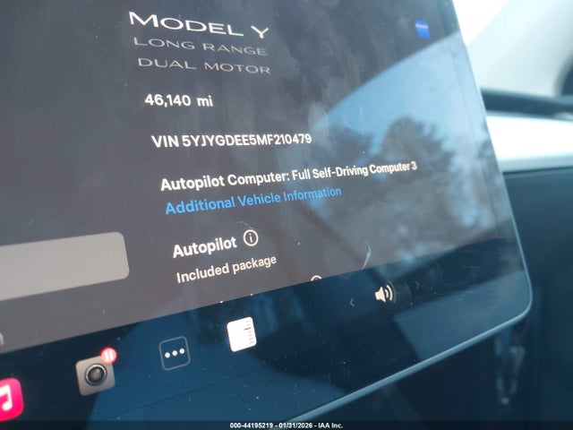 2021 TESLA MODEL Y 5YJYGDEE5MF210479 Photo 6