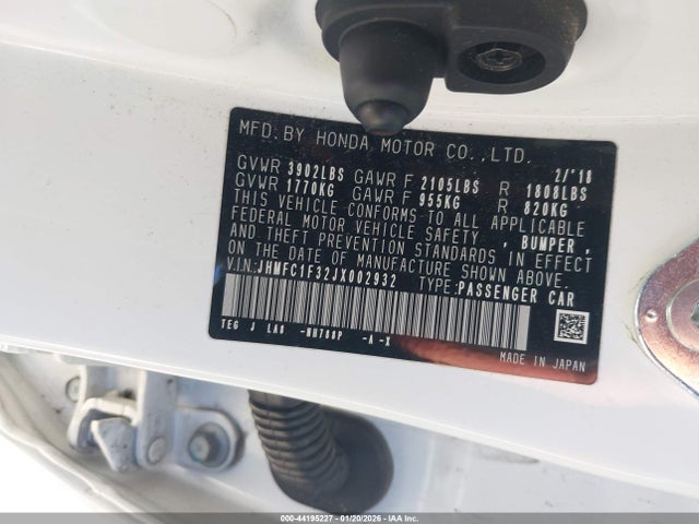 JHMFC1F32JX002932 Honda Civic Ex-t