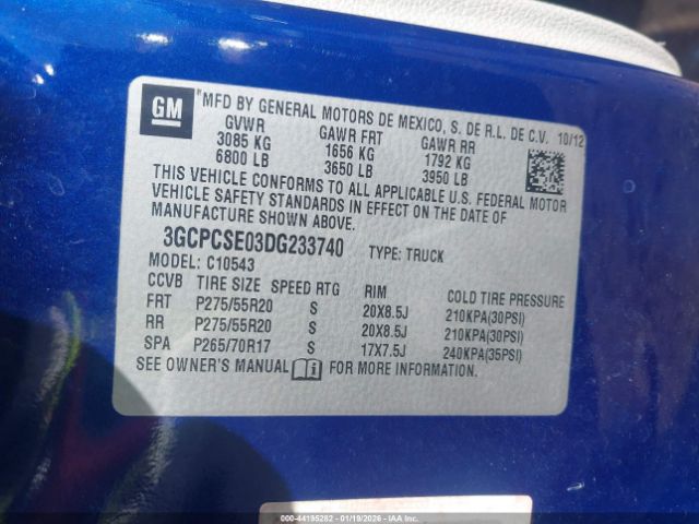 2013 CHEVROLET SILVERADO 1500 3GCPCSE03DG233740 Photo 8