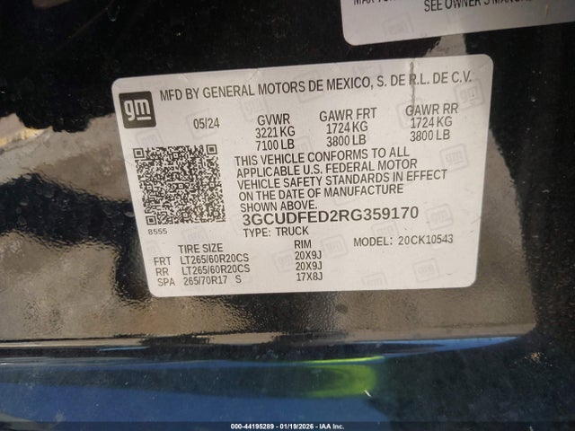 Chevrolet Silverado 1500 2024 3GCUDFED2RG359170 Image 25