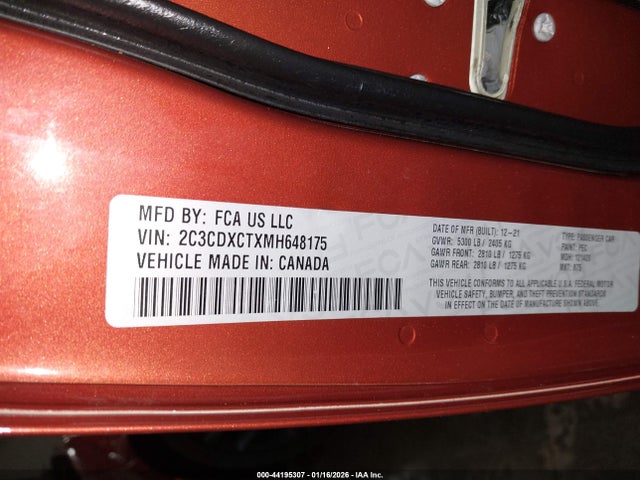 Dodge Charger 2021 2C3CDXCTXMH648175 Image 9