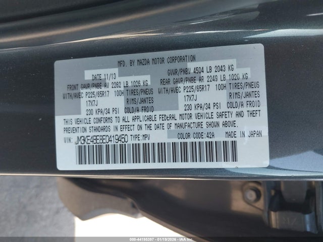 Mazda CX-5 SPORT 2014 JM3KE4BE8E0419450 Image 9
