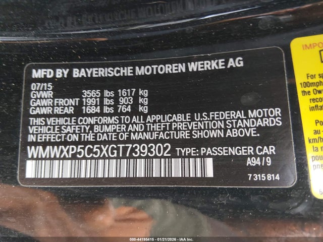 2016 MINI HARDTOP WMWXP5C5XGT739302 Photo 8