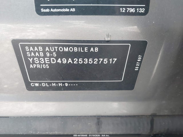 2005 SAAB 9-5 YS3ED49A253527517 Photo 8