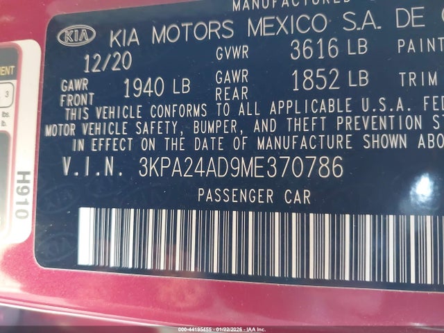2021 KIA RIO 3KPA24AD9ME370786 Photo 8