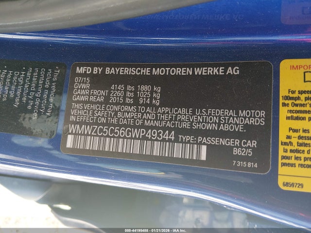 2016 MINI COUNTRYMAN WMWZC5C56GWP49344 Photo 8