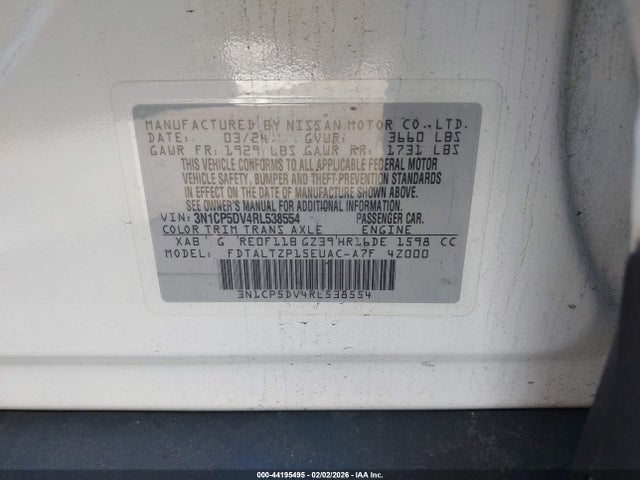 Nissan Kicks Sr Xtronic Cvt 2024 3N1CP5DV4RL538554 Image 9
