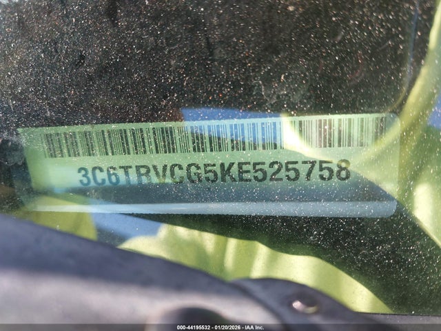 44195532 :رقم المزاد ، 3C6TRVCG5KE525758 vin ، 2019 Ram Promaster 2500 High Roof 136 Wb مزاد بيع