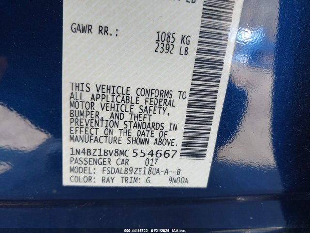 2021 NISSAN LEAF 1N4BZ1BV8MC554667 Photo 8