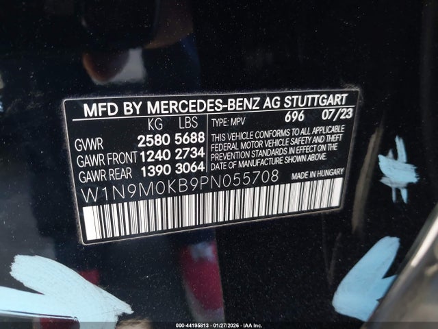 W1N9M0KB9PN055708 Mercedes-Benz Eqb 300 Suv 4matic