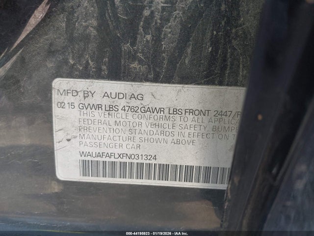 2015 AUDI A4 WAUAFAFLXFN031324 Photo 8