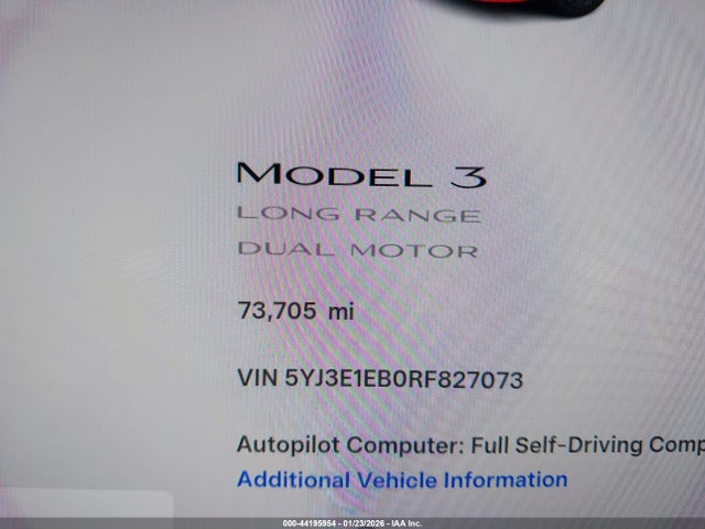 2024 TESLA MODEL 3 5YJ3E1EB0RF827073 Photo 6