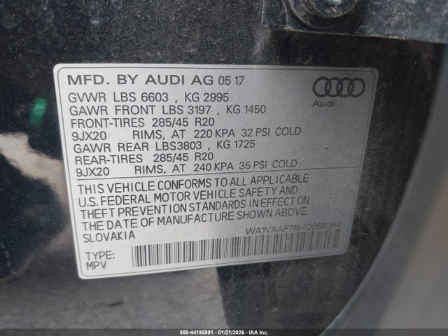 2017 AUDI Q7 WA1VAAF78HD058384 Photo 8