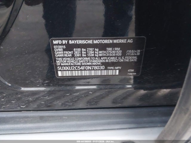5UXKU2C54F0N78030 BMW X6 Xdrive35i