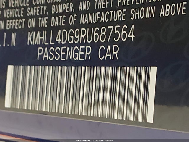 KMHLL4DG9RU687564 Hyundai ELANTRA SE