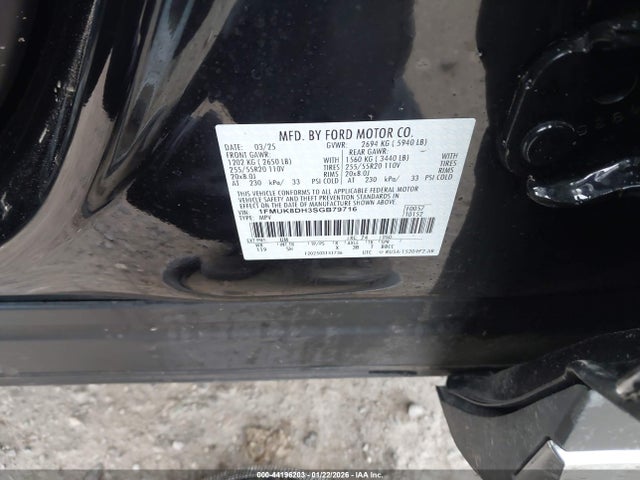 1FMUK8DH3SGB79716 Ford Explorer Active