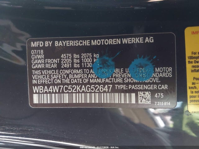 2019 BMW 440I WBA4W7C52KAG52647 Photo 8