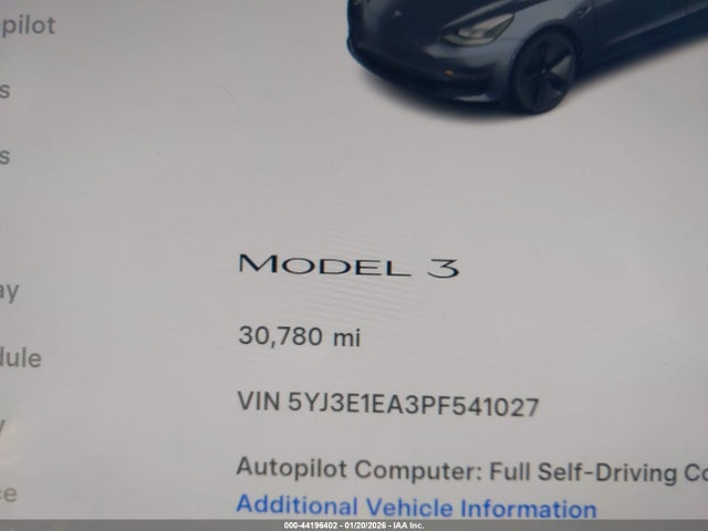 Tesla Model 3 Rear-wheel Drive 2023 5YJ3E1EA3PF541027 Image 16