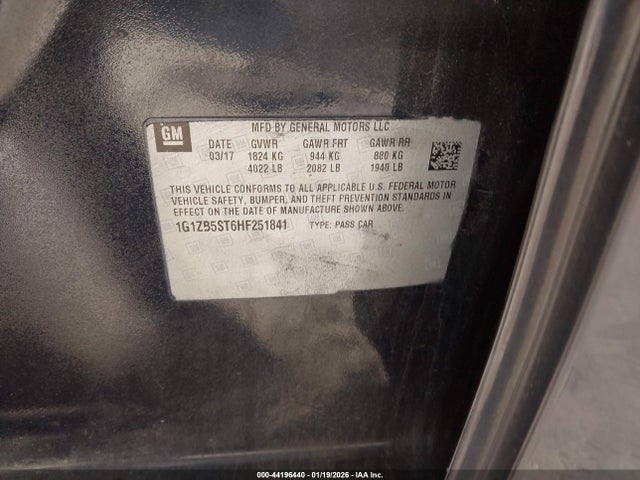 1G1ZB5ST6HF251841 Chevrolet MALIBU LS