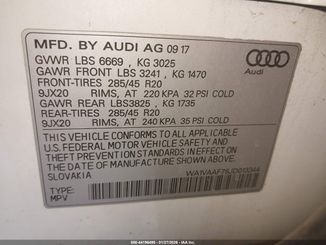 2018 AUDI Q7 WA1VAAF75JD013344 Photo 8