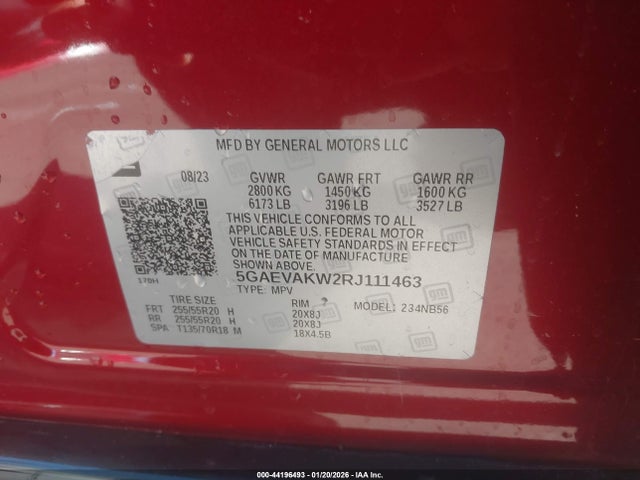 Aukcja sprzedaży 2024 Buick Enclave Essence Awd, vin: 5GAEVAKW2RJ111463, numer aukcji: 44196493