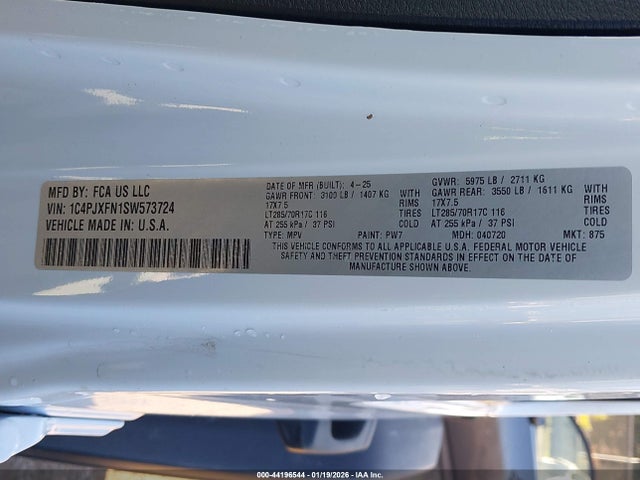1C4PJXFN1SW573724 Jeep Wrangler 4-door Rubicon 4x4