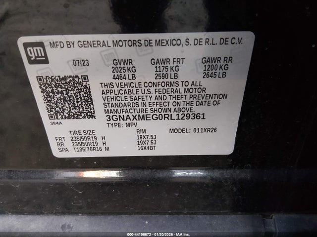2024 CHEVROLET EQUINOX 3GNAXMEG0RL129361 Photo 8